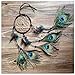 Dremisland Handmade Indian Peacock Dreamcatcher Wind Chimes Indian Style Feather Pendant Car Hanging gift
