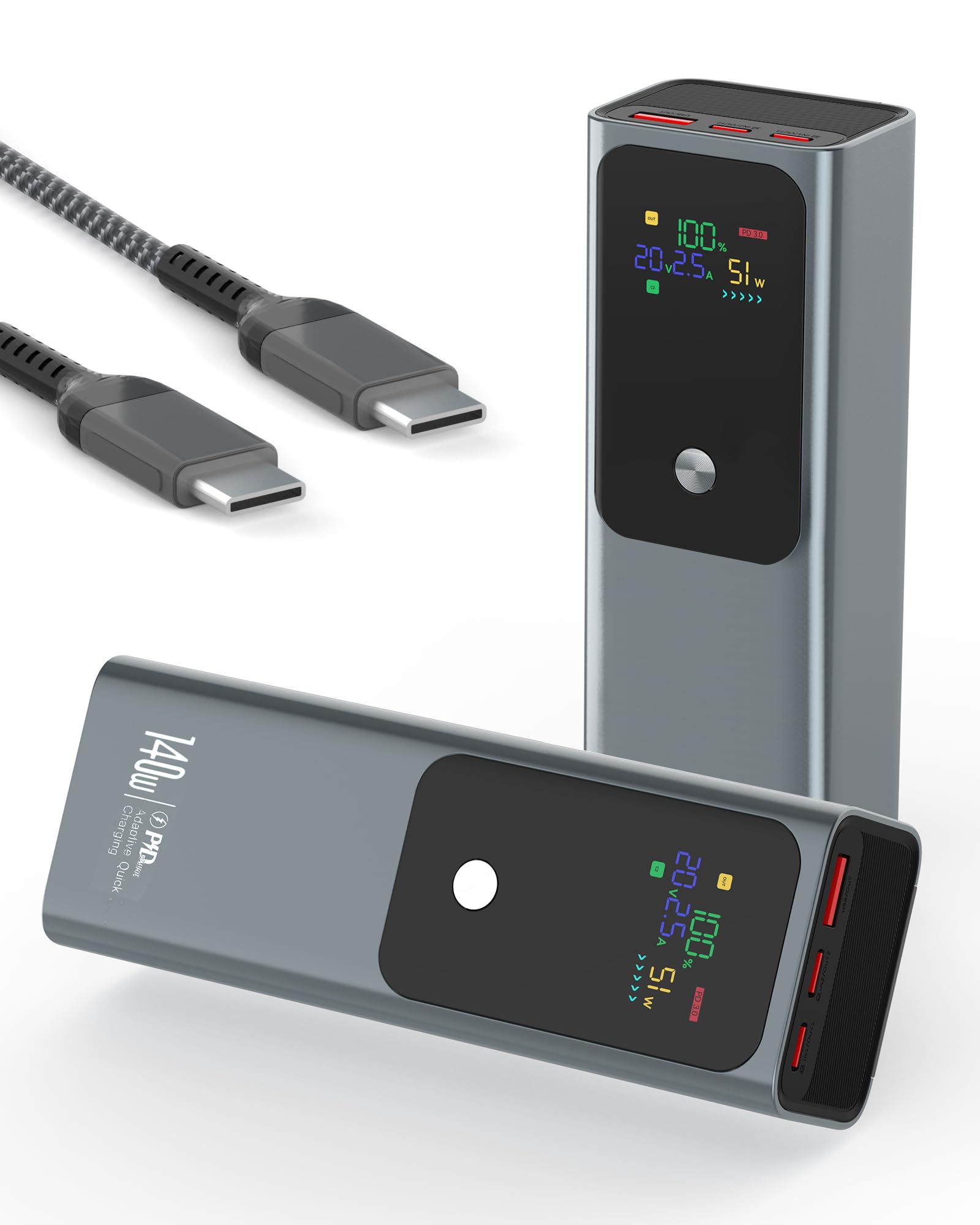 Amazon | FUSSOP 27000mAh大容量 モバイルバッテリー 140W（28V