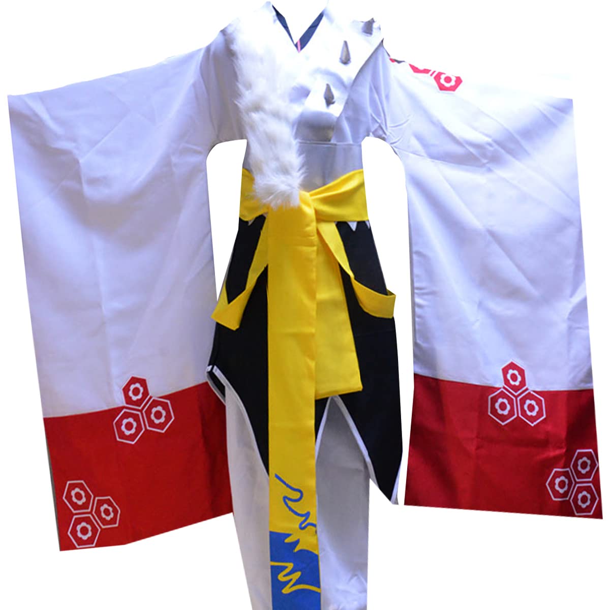 Anime Mens Kimono for Sesshomaru Cosplay Costume Outfit