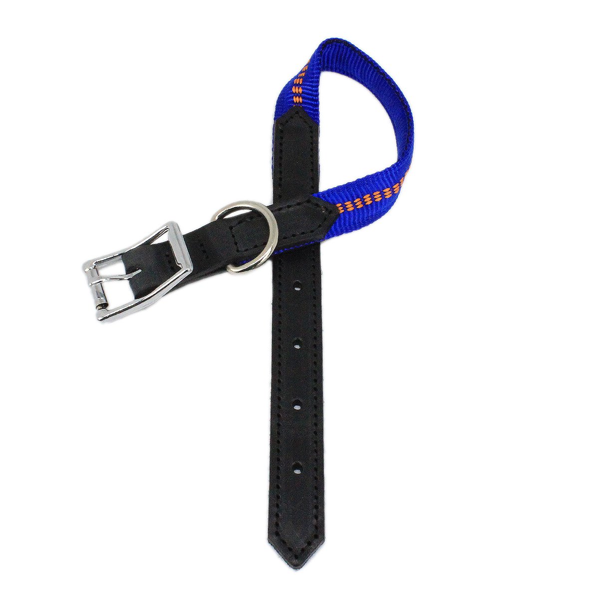 Nylon-Leder-Halsband "G-Adventure" klassisch englisch, gepolstert, 45 cm,  royalblau : Amazon.de: Haustier