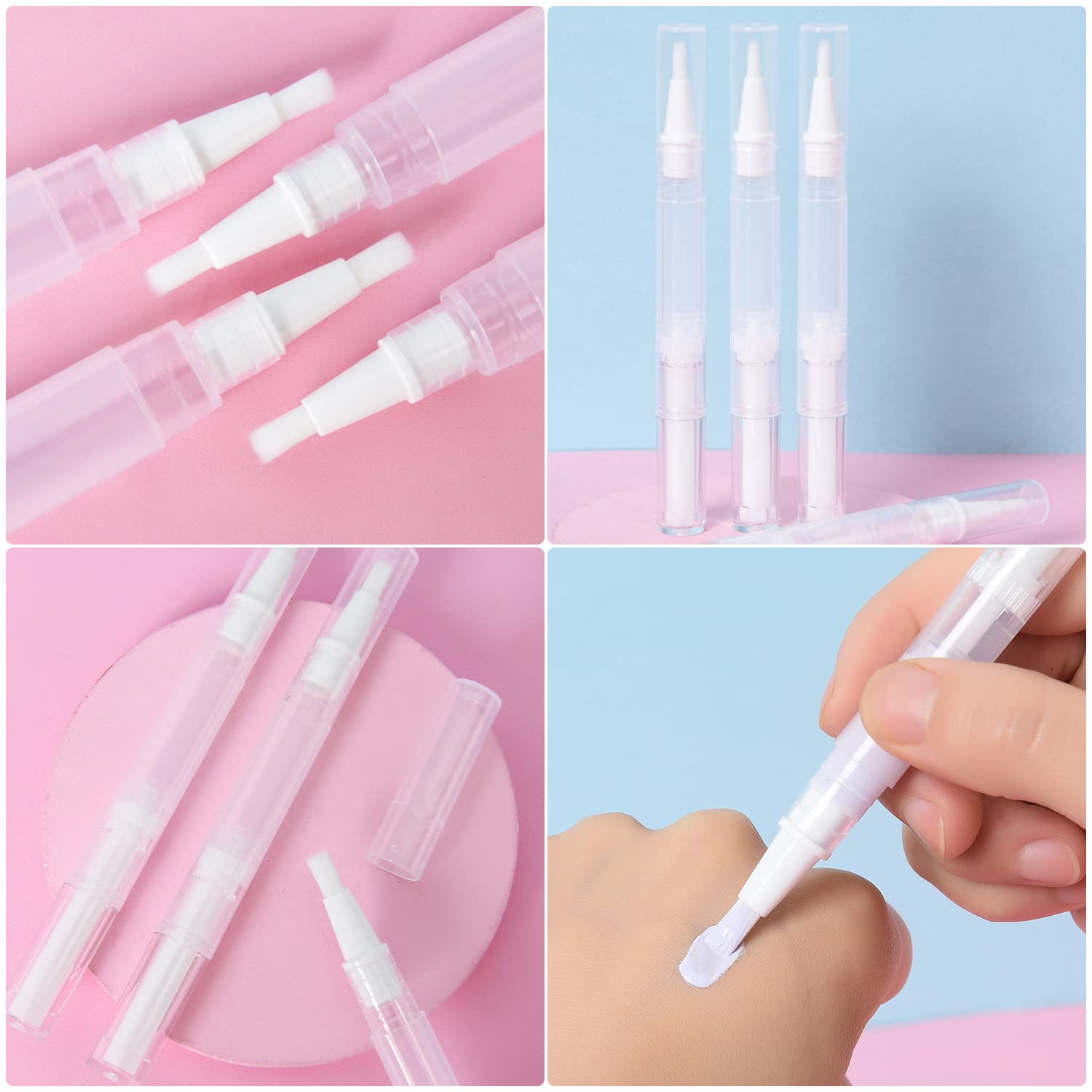 Amazon.co.jp: Doyeemei ツイストペン 6本入り 2ml 透明 詰め替え 容器