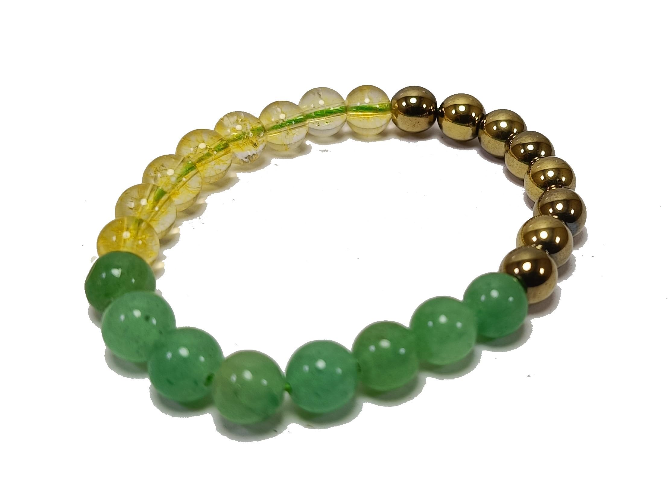 Pyrite Citrine,Green Aventurine Stone Bracelet, Natural Crystal Healing Bracelet Gemstone Jewelry Beaded Stone Bracelet for Men & Women (B0CSP3KN93) Amazon Price History, Amazon Price Tracker