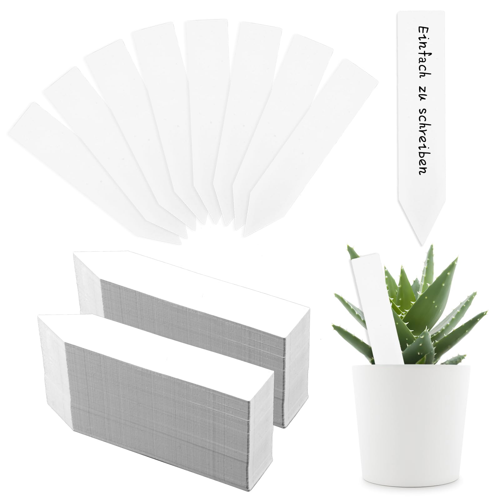 Étiquettes De Jardin En Plastique T - Lot De 120 + Stylo - Résistantes Aux Intempéries - Pour Marquer Plantes, Semis