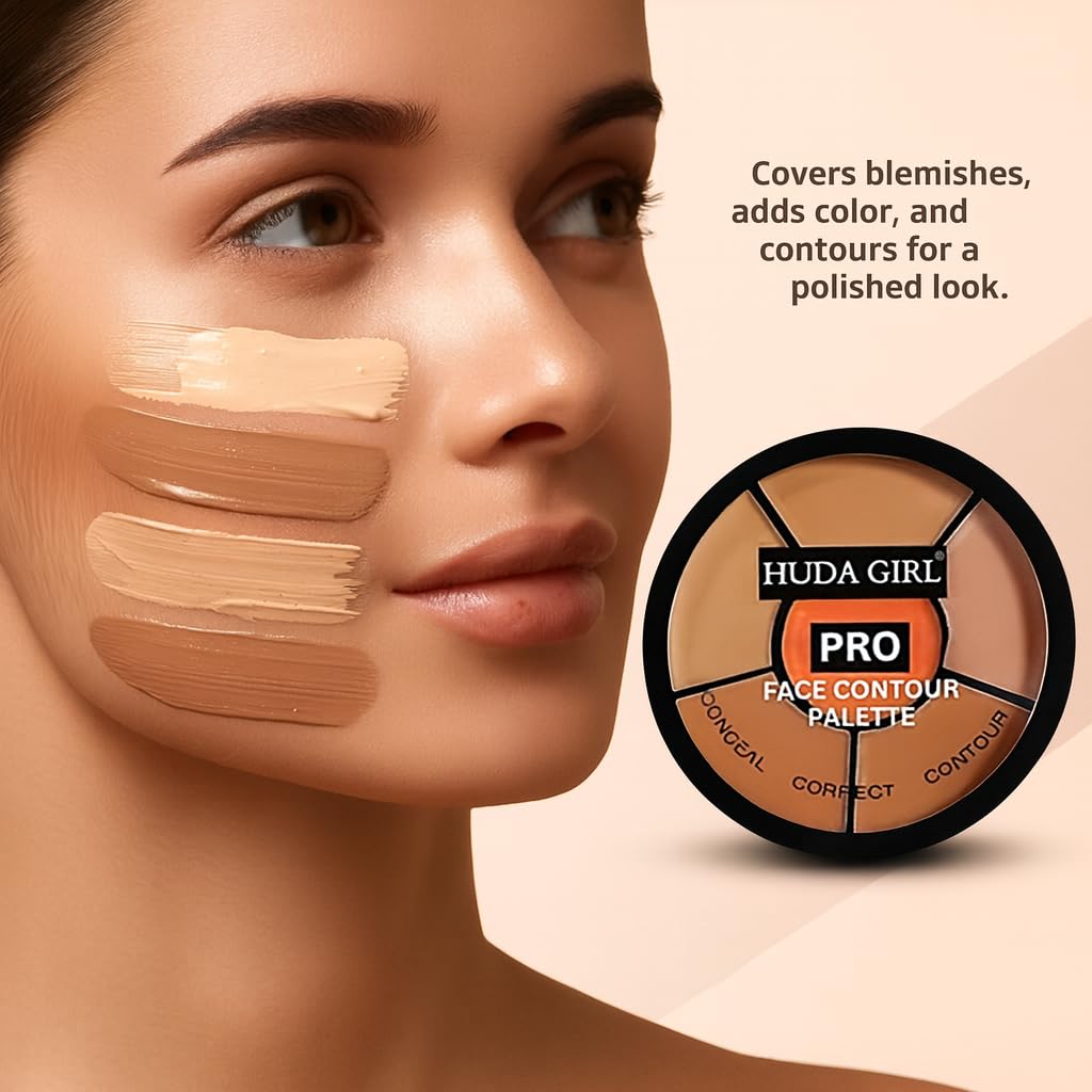 HUDA GIRL Makeup Combo for Women, 3Pcs Natural Eyelashes, Waterproof 4