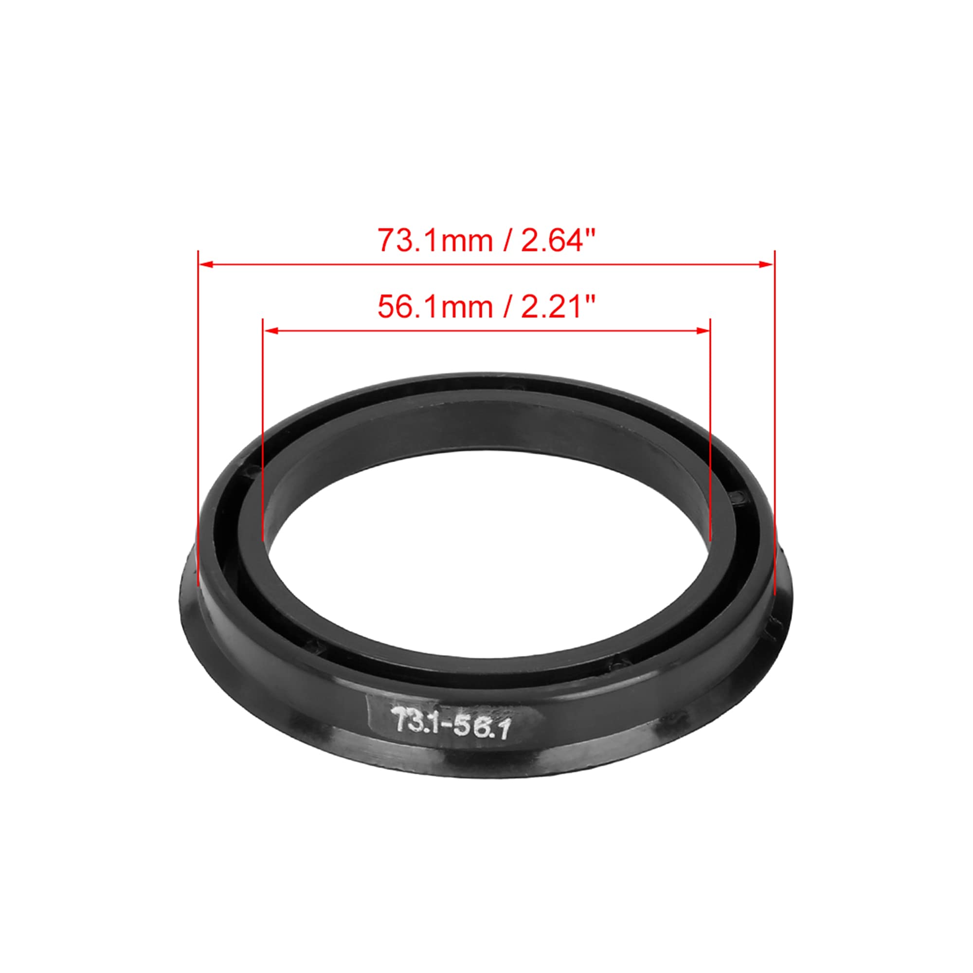 4x Bagues De Centrage 66.6 - 57.1 Pneu Jante Roue Pour VW AUDI