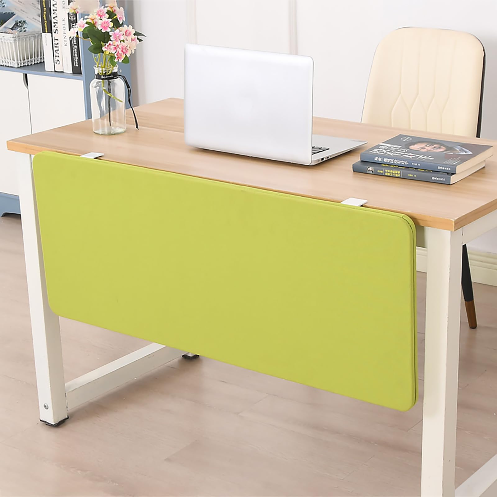 GJZQDKX Under-Desk Privacy Divider Soundproof Office Shield 39.4''x15.8'' Green Panel for Standing Workstation Noise Reduction for Home & Office