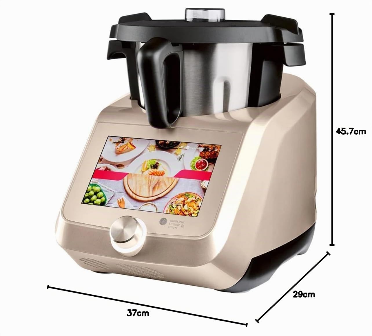SILVERCREST® Robot de cuisine Monsieur Cuisine Smart SKMS 1200 B1 Couleur : champagne