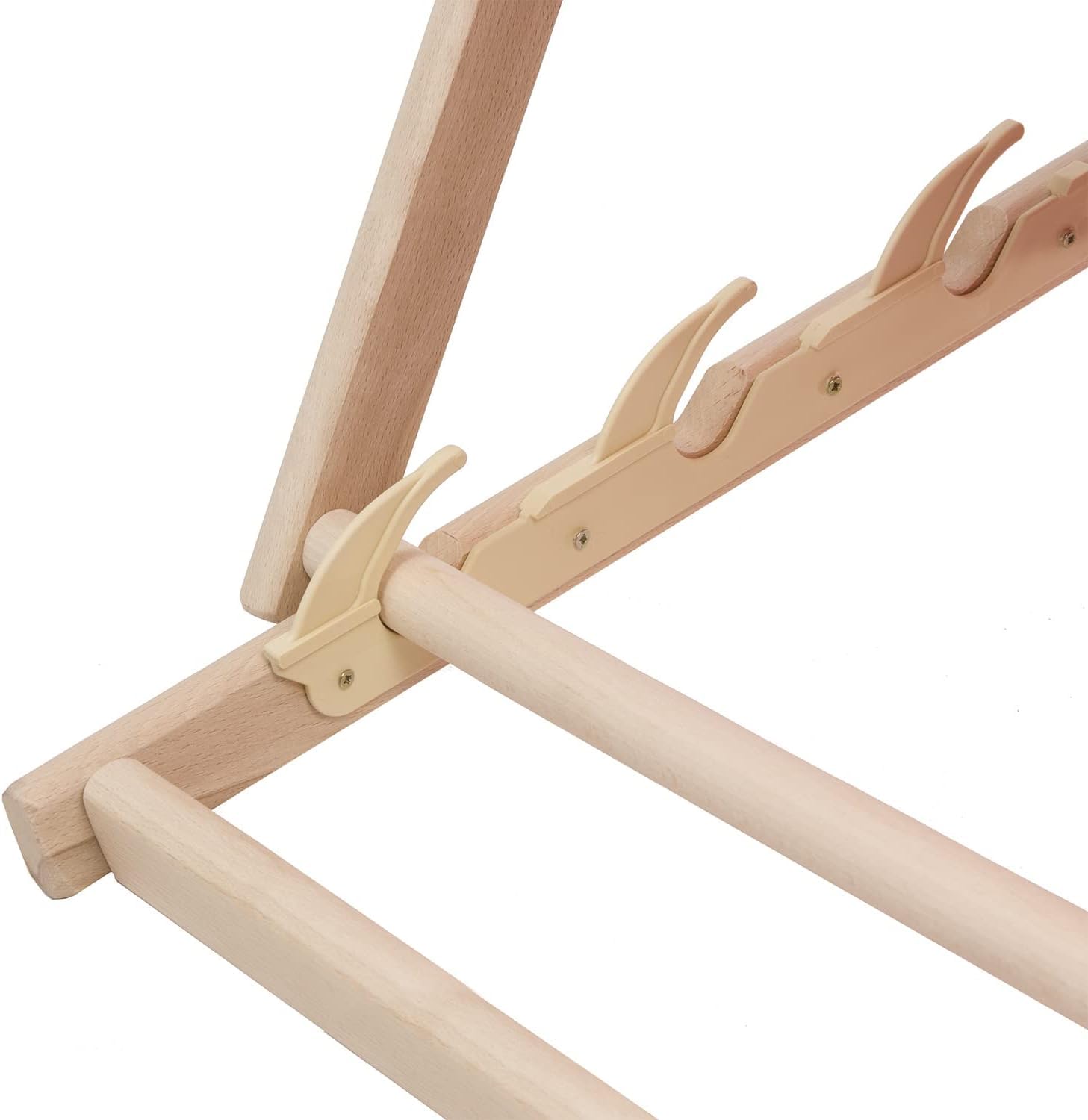 Set di 2 sedie a sdraio pieghevoli – sdraio da giardino pieghevole fino a 120 kg, legno di faggio – schienali regolabili a 3 livelli