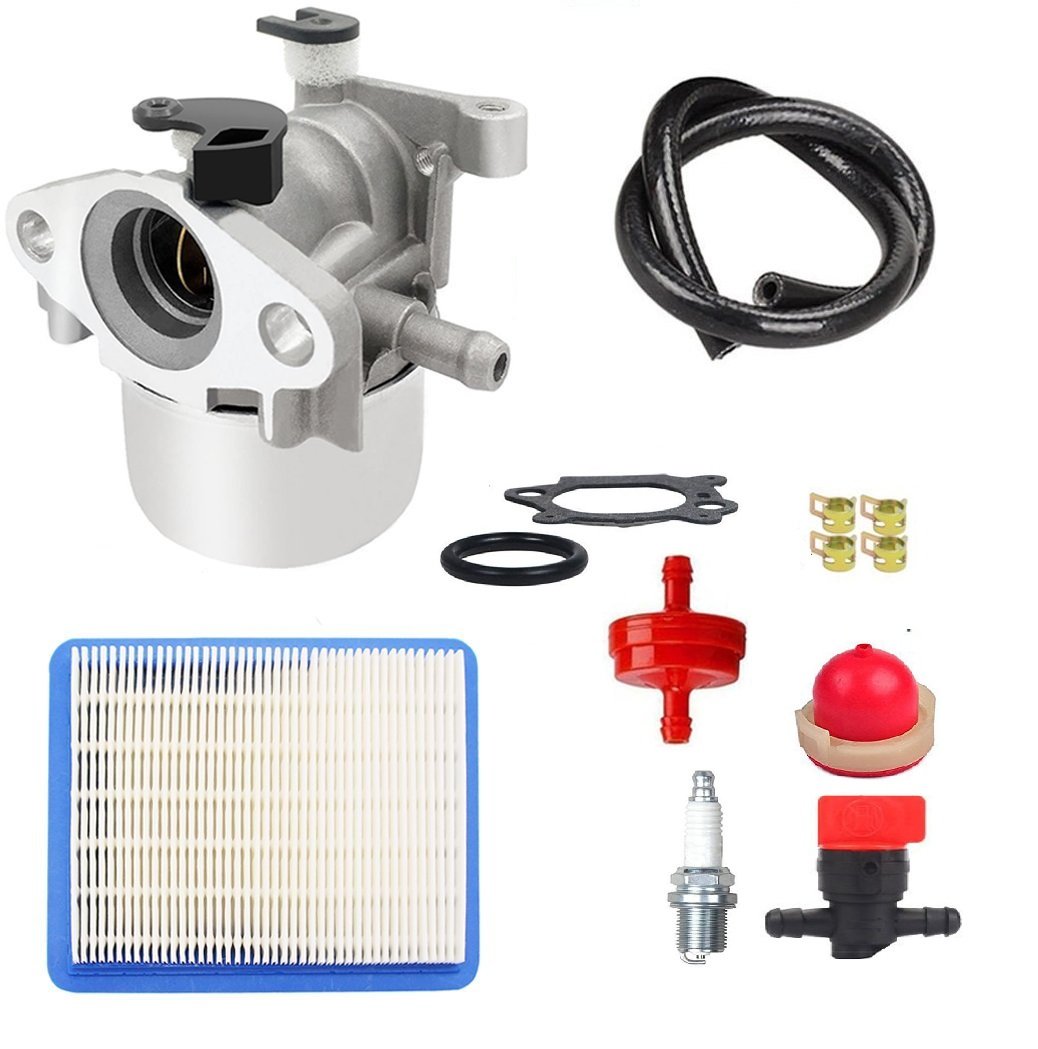 MDAIRCCarburetor Tune-up kit with Air Fuel Filter Line Shutoff Valve for 794304 796707 799866 790845 799871 Craftsman Toro