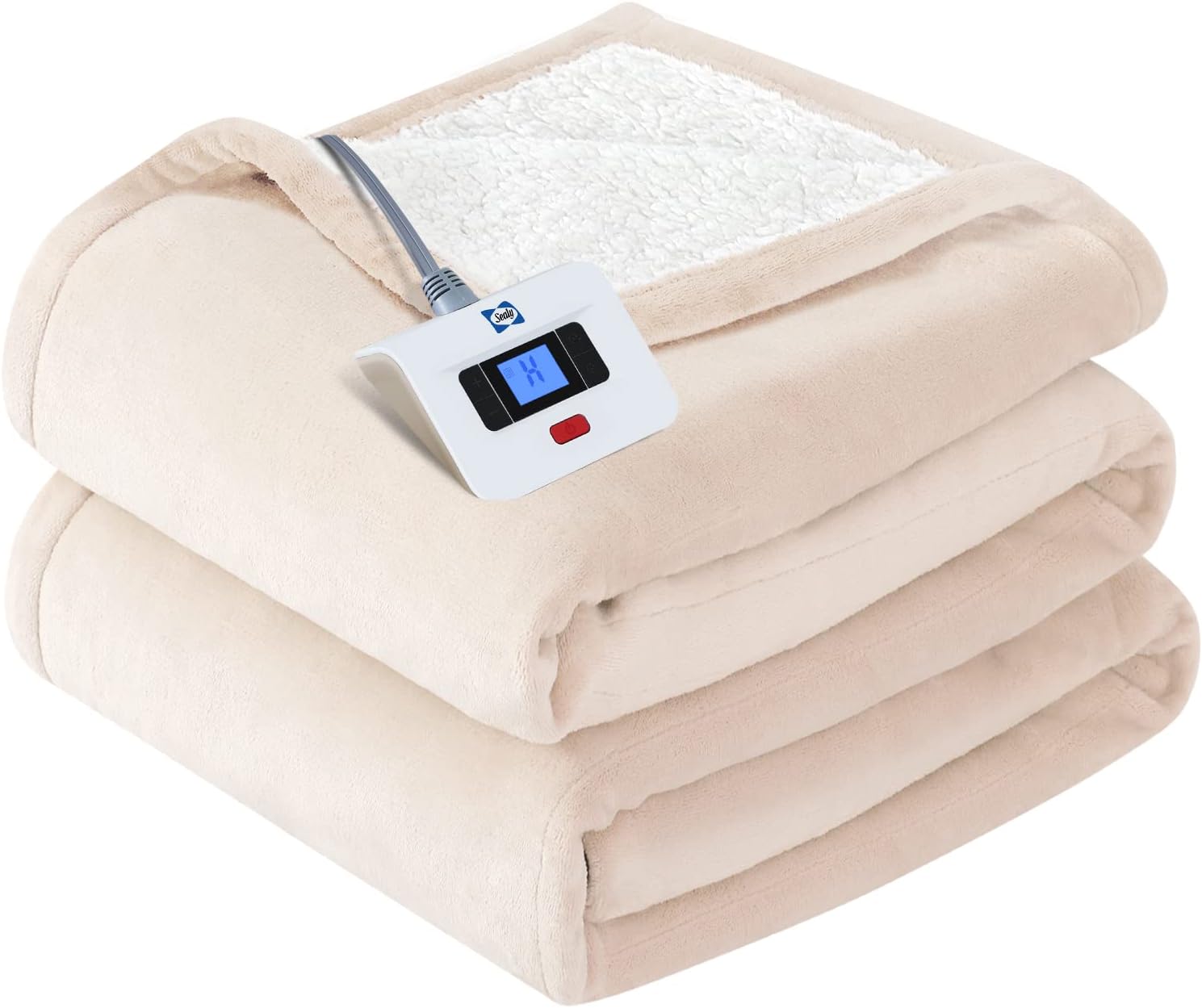 SEALY Heated Blanket, Full Size, 80x84 Inch