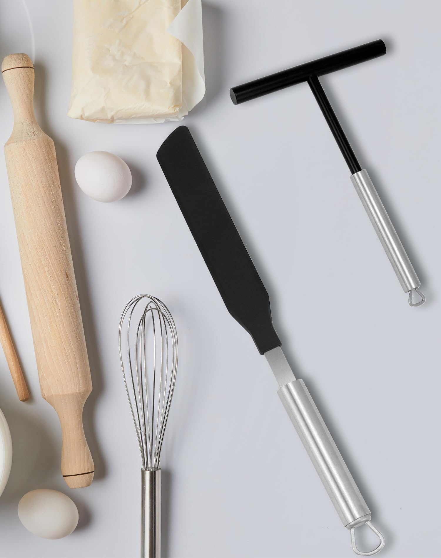 Set 2 Spatole Per Crêpes - Distributore E Spatola In Acciaio