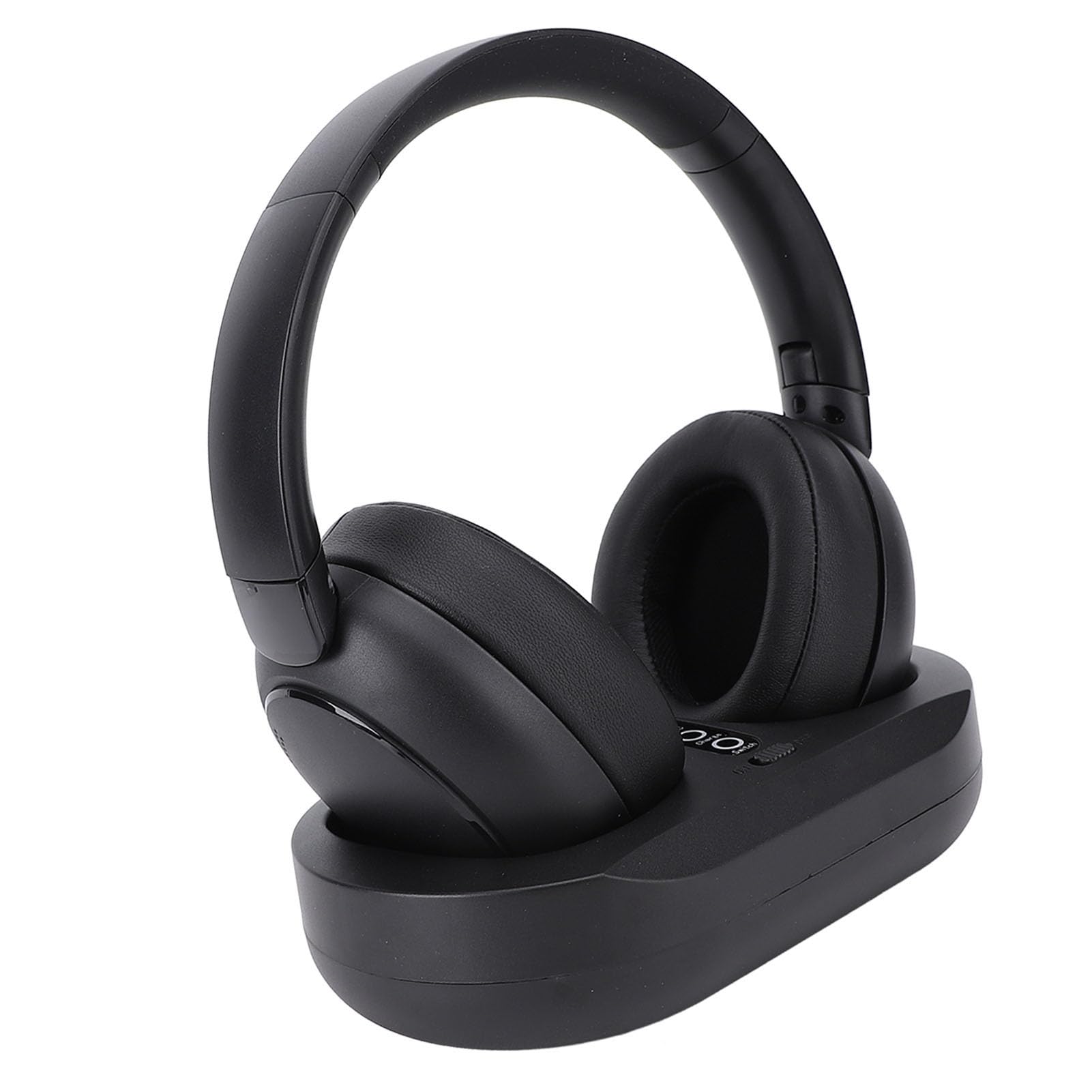 Sxhlseller Casque sans Fil pour L'observation de la Télévision, Casque télévisé sans Fil avec Une Batterie de 800mAh pour Les Parents et Les Seniors, Affichage au Niveau de la Batterie (Prise UE)