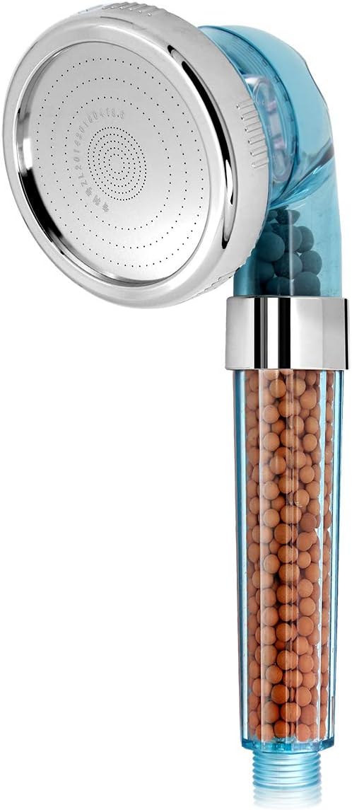 3 Spray Modes Shower Head Handheld Lonic Filter Ball 200% High Pressure30% Water Saving