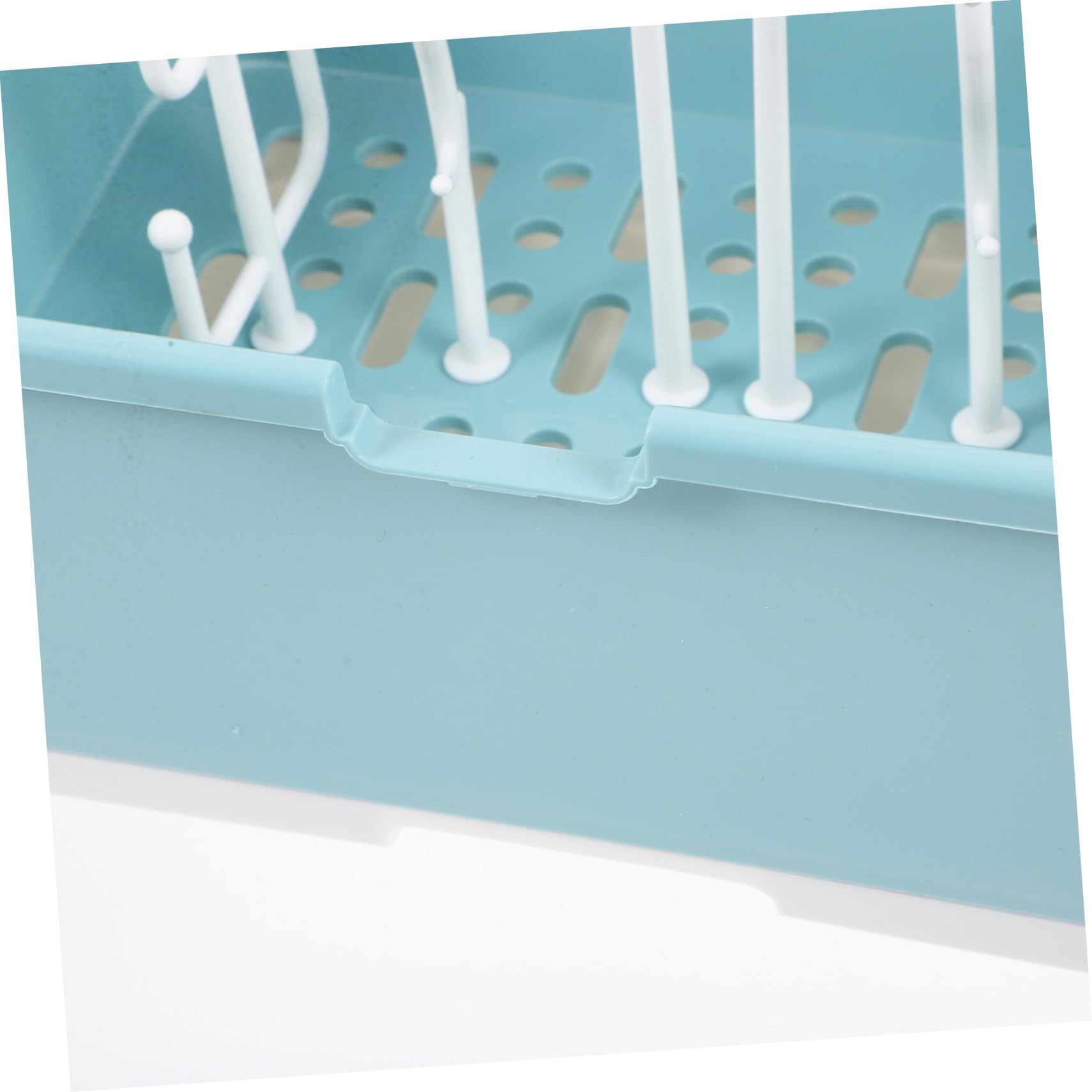 Babyflaschen Aufbewahrungsbox mit Deckel aus Pp Tragbarer Stillzubehör Trockengestell für Babyflaschen und Becher Grün für Shower
