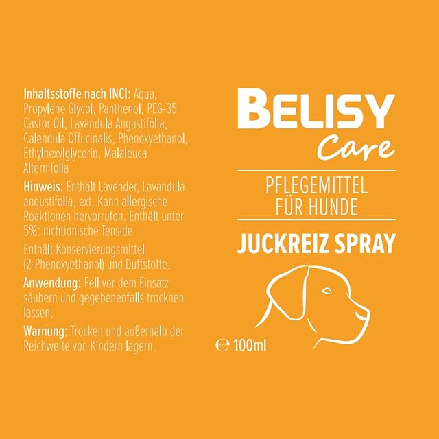 Foto 5 de 5 de BELISY Spray para picor para perros, 100 ml, remedio contra el picor causado por los ácaros y la piel seca