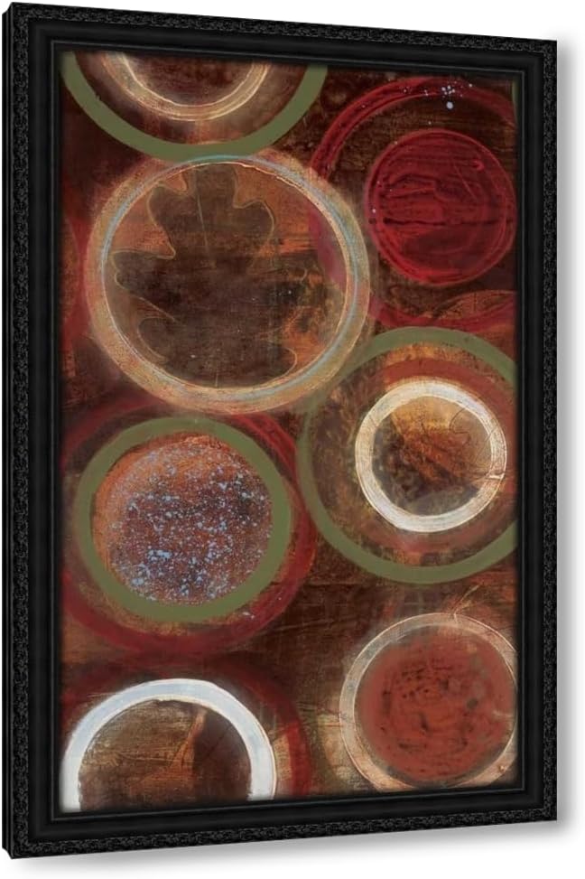 ArtDirect Bernsen, Leslie 16x24 Black Modern Framed Art Print Titled: Natures Spheres I