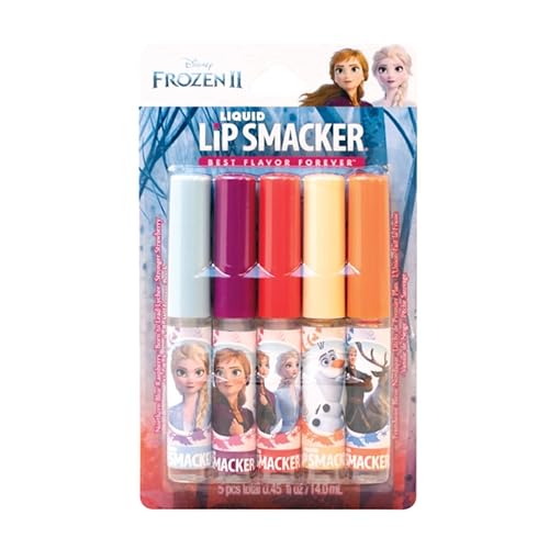 Lip Smacker Disney Frozen 2 - Paquete de fiesta de bálsamo labial con sabor líquido | Labios secos | Para niños, hombres, mujeres | Relleno de