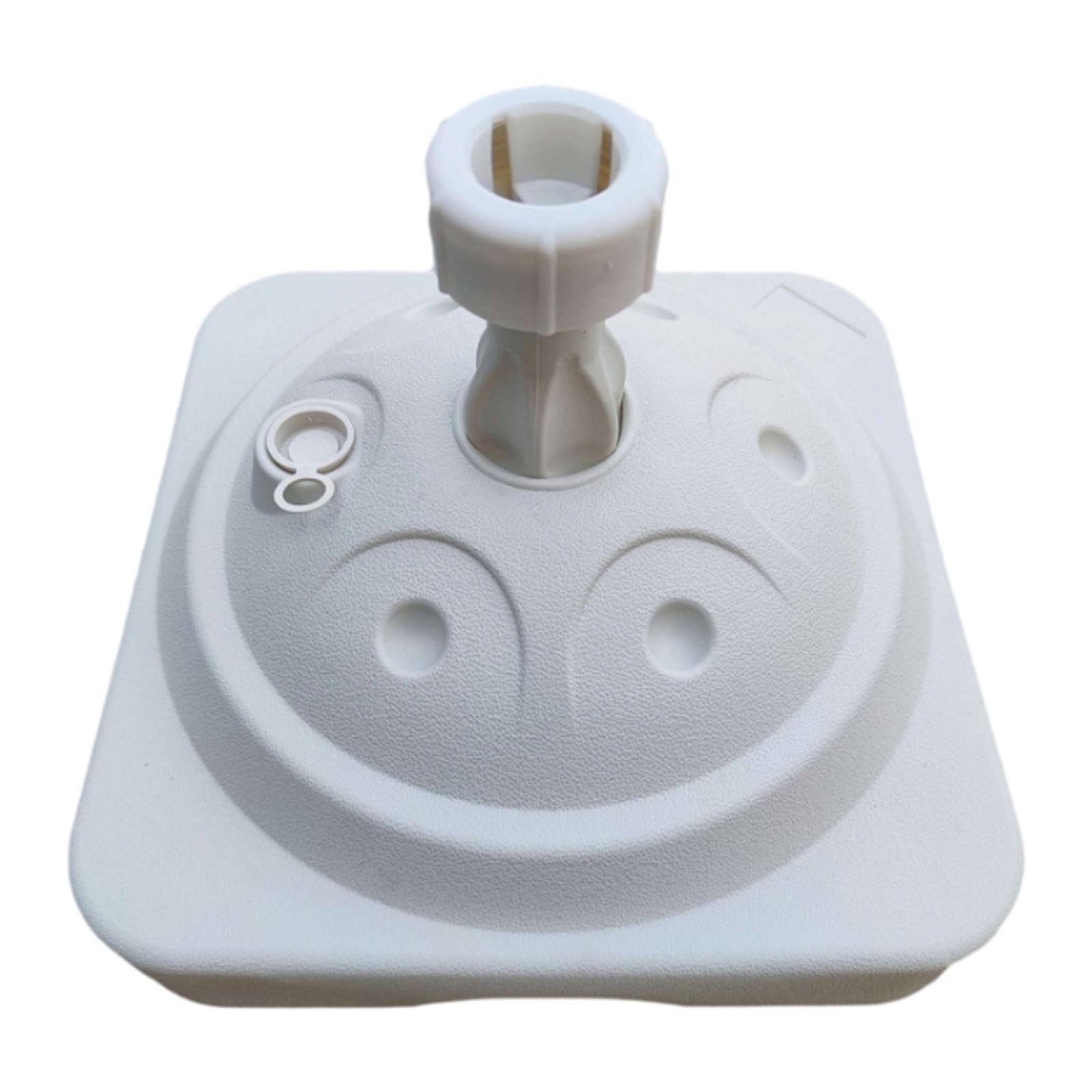 F Fityle Portaombrellone Portaombrellone da Patio Portaombrellone Multifunzionale Riempito con Acqua o Sabbia per Feste in Giardino in Giardino, Balcone, Bianco
