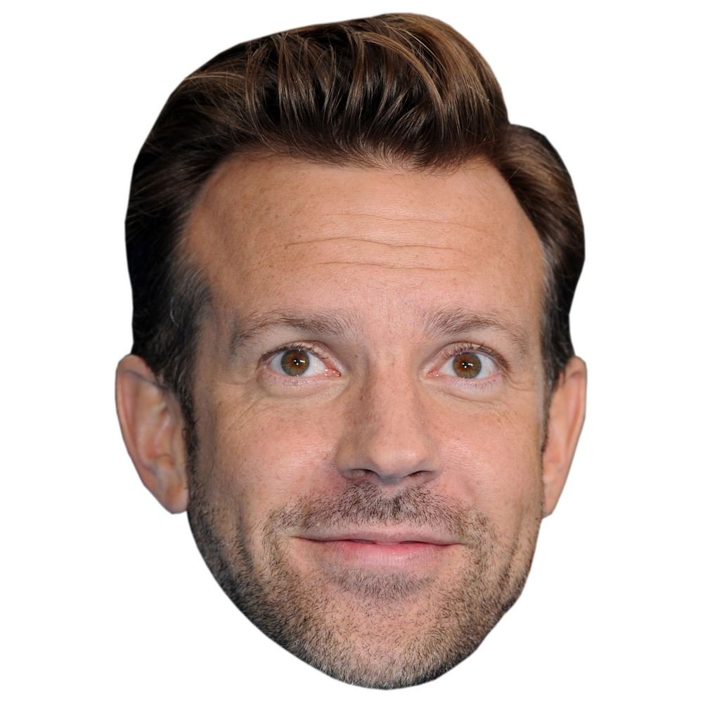 Jason Sudeikis Celebrity Mask, Flat Card Face, Fancy Dress Mask