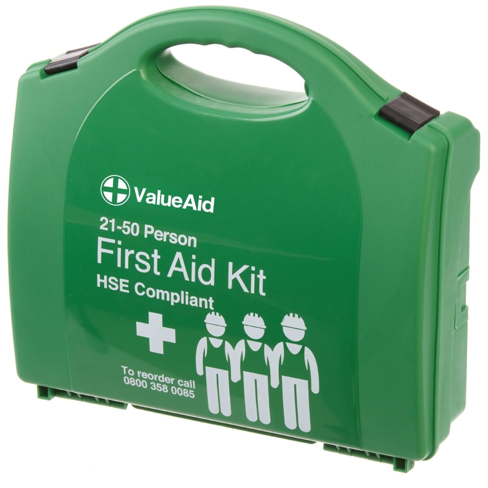 Value Aid HSE Compliant Workplace First Aid Kit, Green, 21-50 Person
