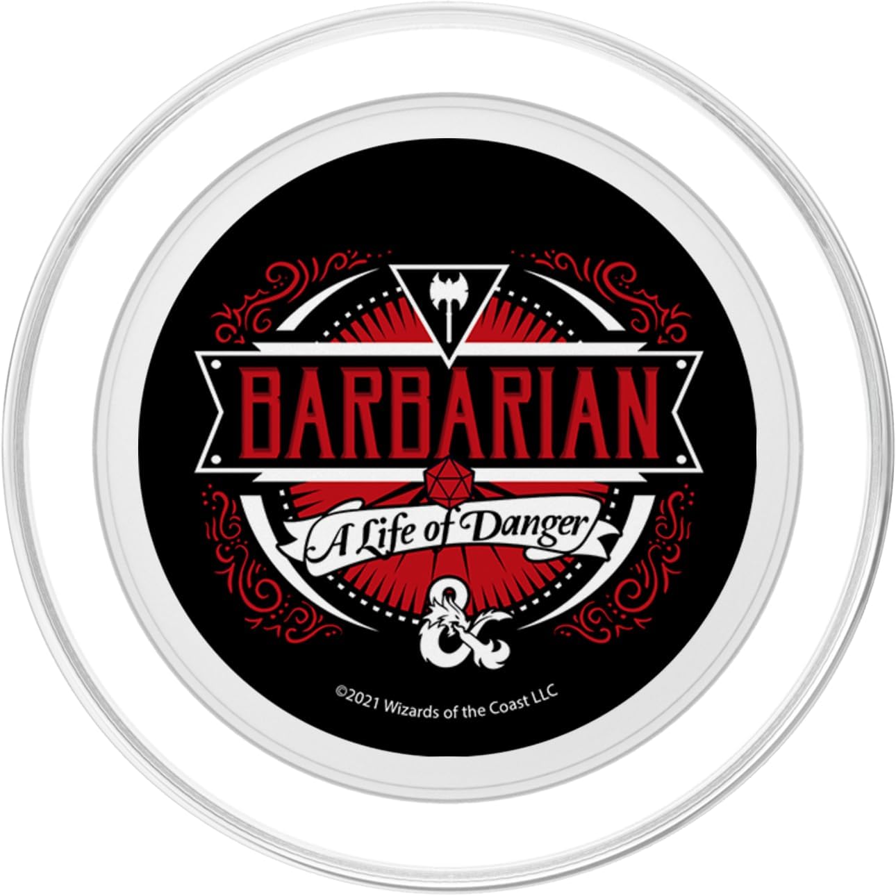 Dungeons & Dragons Barbarian A Life Of Danger PopSockets MagSafe PopGrip for iPhone