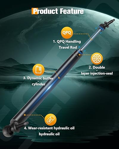 Vista 564 de SCITOO PM1017 - Soportes de elevación de 17.8 pulgadas para Hyundai Santa Fe 2007-2012 trasero izquierdo y derecho Liftgate Shock Struts 2pcs