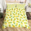 Feelyou Cartoon Pineapple Duvet Cover Set Cute Pineapple Bedding Set for Kids Boys Girls Delicious Summer Food Comforter Cover Tropical Quilt Cover 1 Duvet Cover with 2 Pillowcases King Size 61G2BTrHOvL. SS100