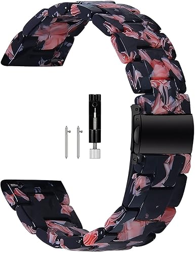 SANXIULY Correa compatible con Galaxy Watch 3 de 1.77 y 1.81 pulgadas, resina, se adapta a las lengüetas de reloj de 0.866 in, correa de liberación disponible en Yaxa Peru