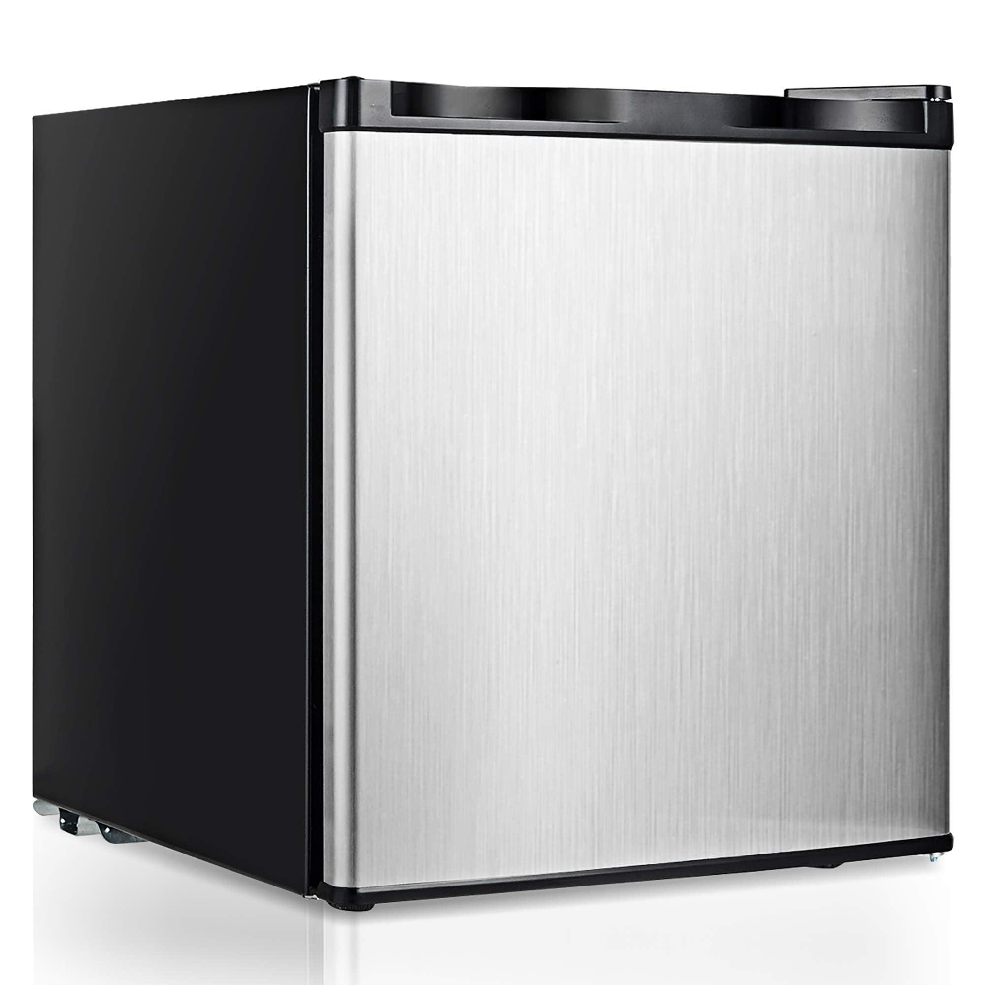 DORTALA 1.1 cu.ft. Compact Mini Upright Freezer Stainless Steel Single Door Home Dorm