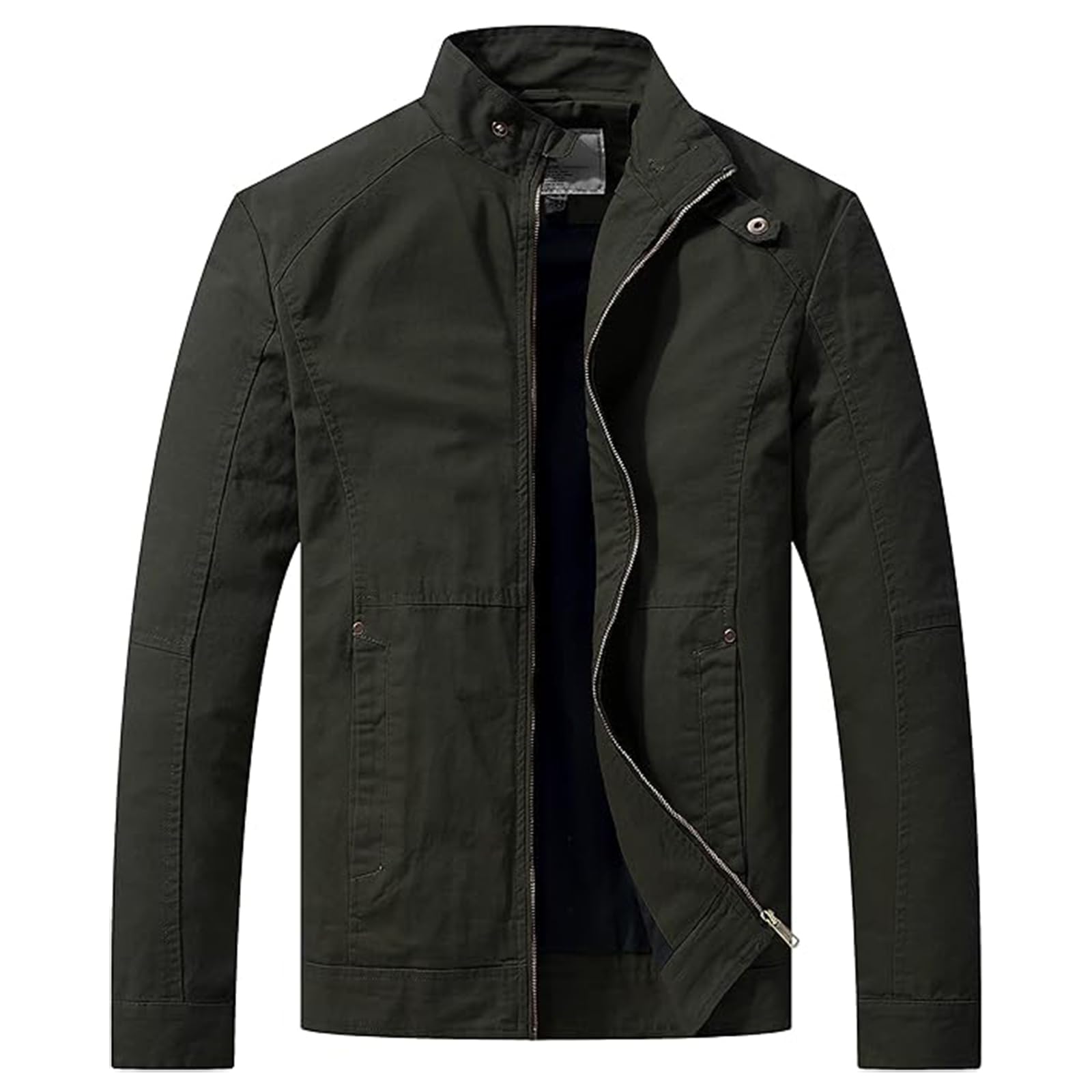 WenVen Herren Ilitär Jacke Leicht Jacke Übergang Feldjacke Cargojacken
