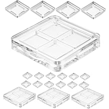 4 Pcs DIY Eyeshadow Palette Box with 4 Compartments