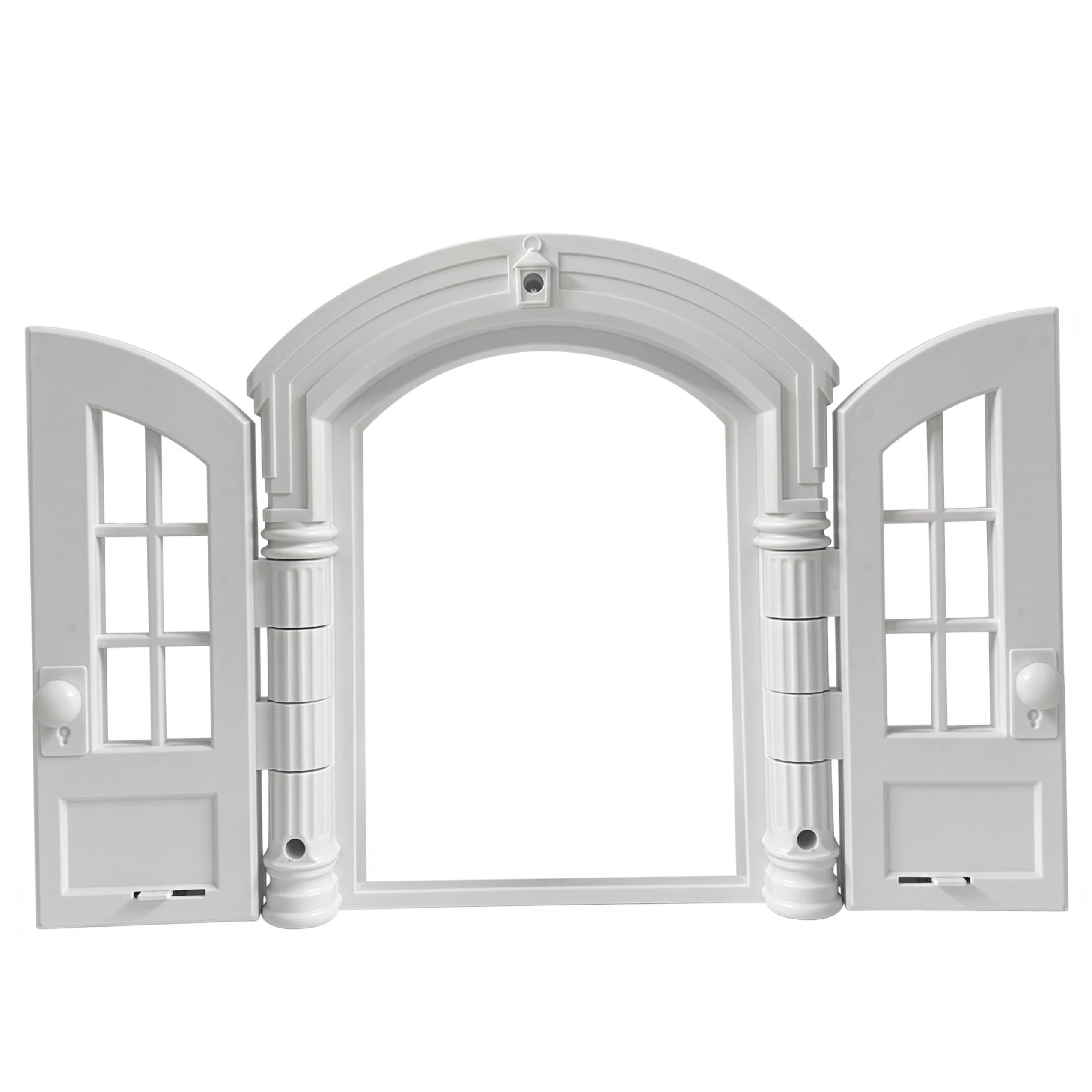Porte intérieure pour chat, porte intérieure pour chat sans rabat pour chats et petits chiens, portes sécurisées et verrouillables pour animaux de compagnie, blanc, 9, 45 × 10, 83 × 2, 83 pouces, fou