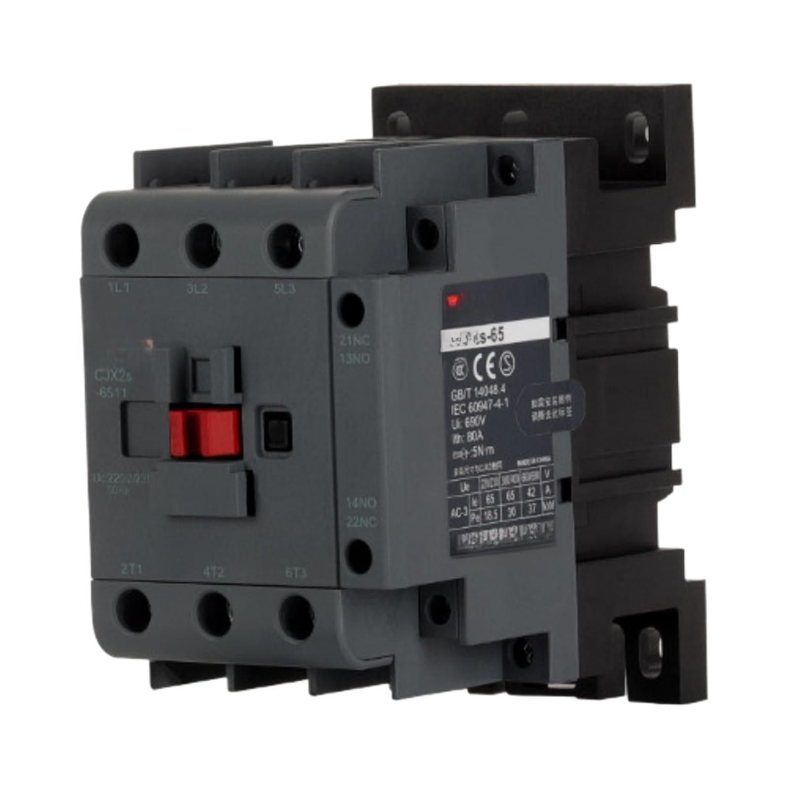 Contacteur CJX2S 6511 36V triphasé pour commande de moteur