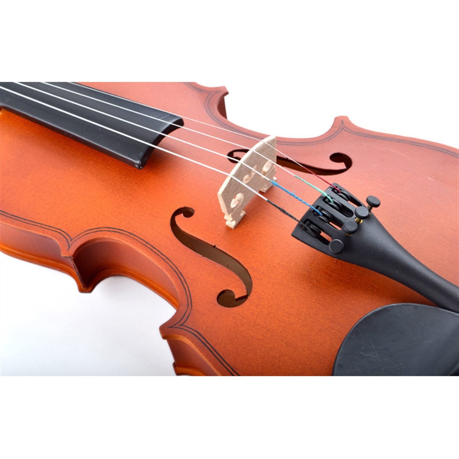 Nowe Skrzypce Instrument Muzyczny Świerk Matowy Klon Skrzypce Palisander Strunnik Z Akcesoriami Do Etui Początkujące Skrzypce