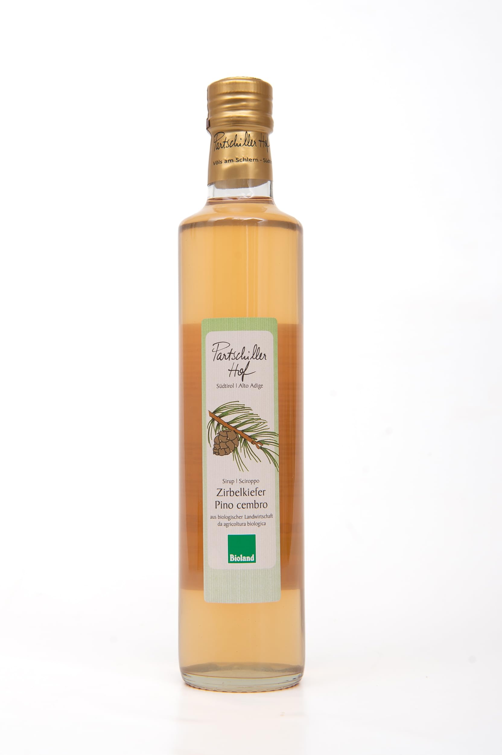 PARTSCHILLERHOF sciroppo al pino cembro biologico dall' Alto Adige BIOLAND 6x500ml