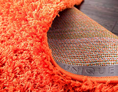 image for Unique Loom Solo Solid Shag Collection Area Modern Plush Rug Lush & So