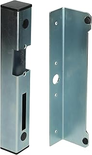 Kassette für Elektrischer Türöffner - Elektrisches Türschloss - Türschloss Elektrisch - Universell für Rechts und Links Öffnende Tore Aus Verzinktem Profil 40x40mm (Silber)
