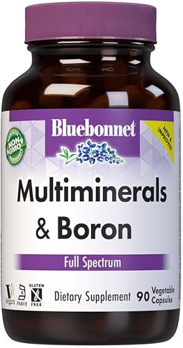 BlueBonnet Multi Minerals Plus Boro Cápsulas Vegetarianas, 90 unidades (743715002104)