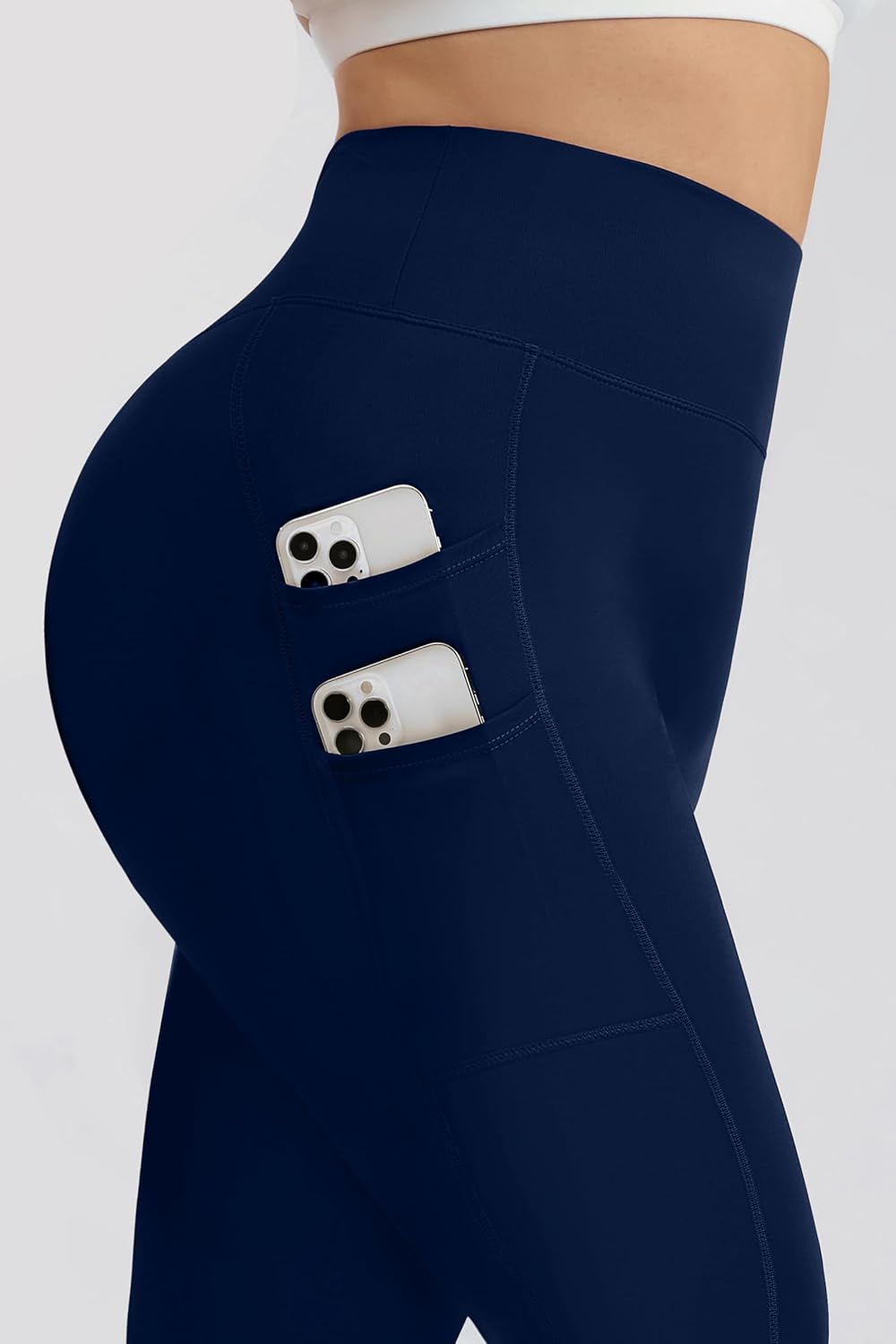 Plus Size High-Waist Yoga Pants for Women, 4-Pocket Tummy Control Butt-Lifting Workout Leggings - Image 6