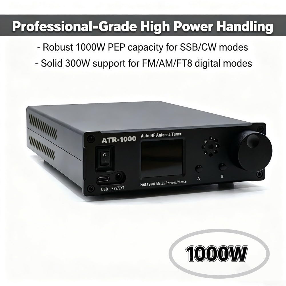 Accordeur HF 1000W 1.8-30MHz Automatique WiFi Accordeur HF 1000W