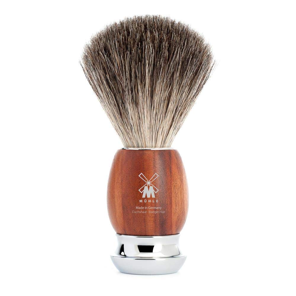 Set Afeitado Mühle Brocha Afeitar Tejón, Maquinilla Fusion, Soporte & Bol Serie Vivo