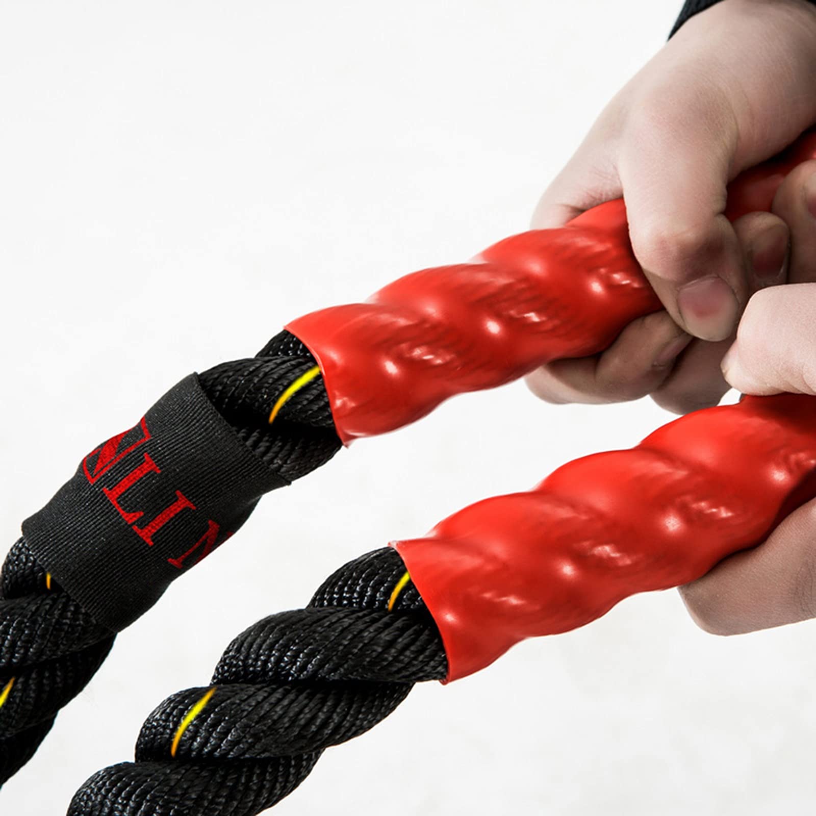 Battle Rope Hua Sport Fitness Kampfseil, Muskelkrafttrainingsseil, Multifunktionales Seilwerfen, Verschleißfest Und Langlebig, Länge 9m, 12m, 15m (Size : 15m)