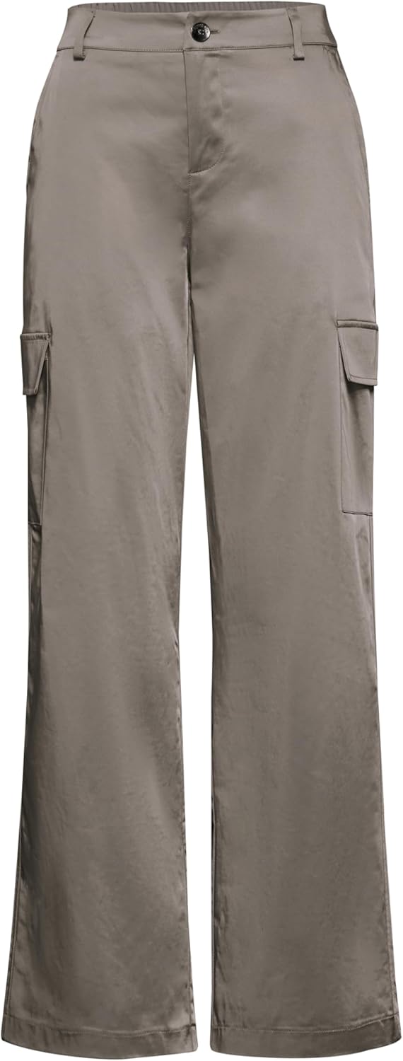 STREET ONE / Da.Casual-Hose / Straight Leg Cargo Set Satin