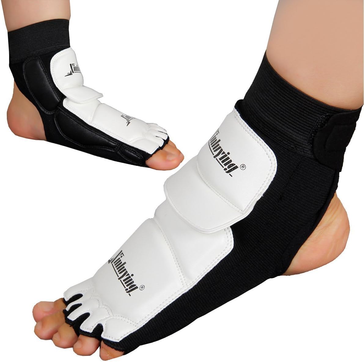 Xinluying MMA Taekwondo Boxing Kickboxing Foot Sock Pads Protective Gear Martial Art Sparring Punch Bag Kids Women Men