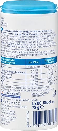 Miniatura 2 de Mivolis - Tabletas edulcorantes, sin gluten ni color, veganas, 1.200 St., 2.54 onzas (paquete de 1)