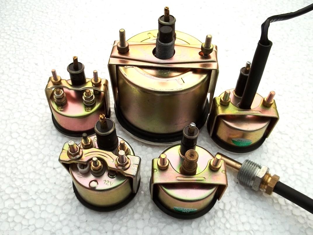 Willys Jp MB GPW CJ FDGauges Kit - Speedometer MPH/KPH Temp Oil Fuel Amp Gauges fit MB, GPW, CJ2A, CJ3A and Early CJ3B and Many More Millitary Trucks & Jps