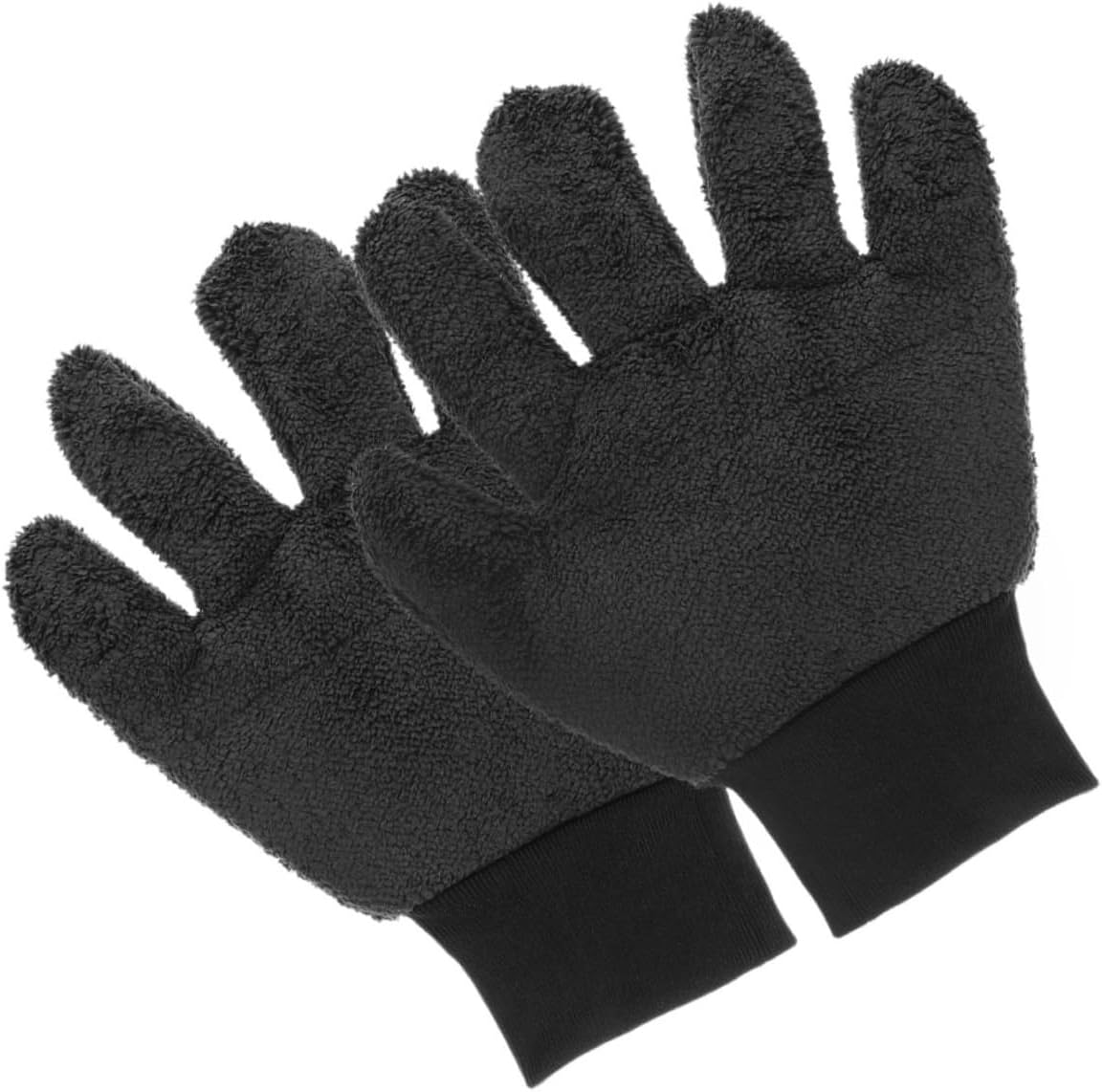 GARVALON 1pair Car Cleaning Gloves Dual-Sided Fleece Wash Gloves for Vehicle Cleaning Ultra-Absorbent and Scratch-Resistant for Daily Use