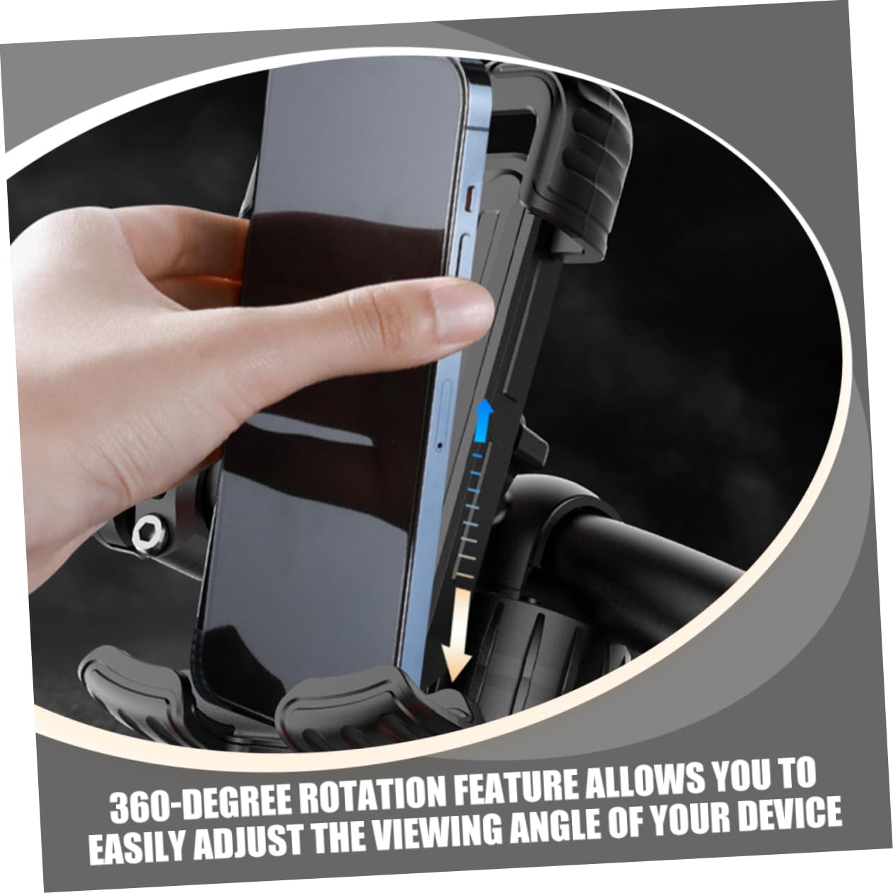Artibetter 4pièces Support De Téléphone Antichoc Et Antidérapant pour Guidon De Vélo Et Scooter Fixation Universelle pour Smartphones