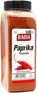 Badia Paprika, 16 oz – Mild Sweet Flavor for Cooking Rice, Seafood, Stews, Garnishing, Grilling & Seasoning, All-Natural Spice