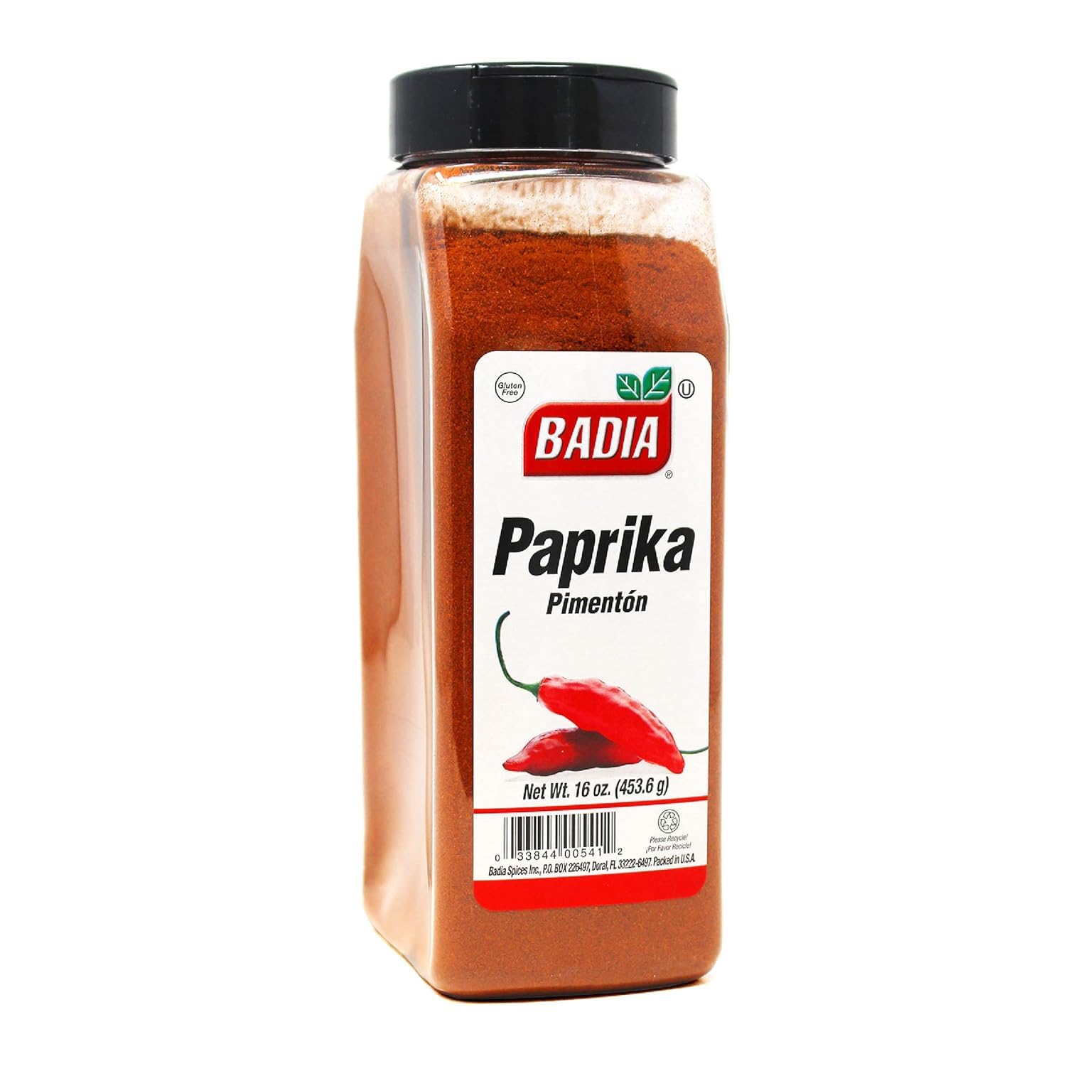 Badia Paprika, 16 oz – Especia molida suave y ligeramente dulce para cocinar